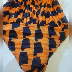 Women's Infinity Scarf; Auburn coloring; Alabama state design; NWT